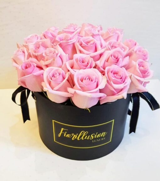 Flower Box cappelliera 25 rose rosa