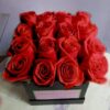 Flower box scatola rose rosse