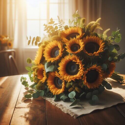 bouquet di girasoli