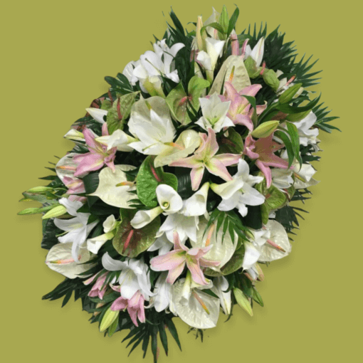 Mezzo cofano fiori misti per funerale