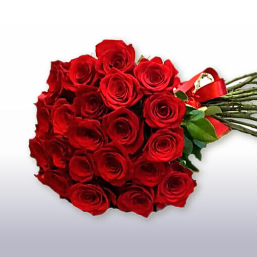 Ti penso sempre! Bouquet 24 rose rosse consegna a domicilio anche su appuntamento