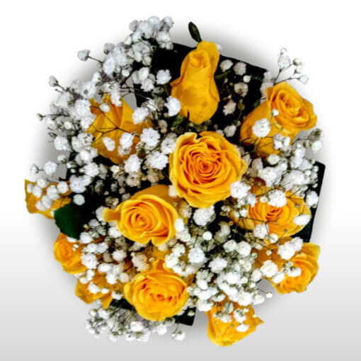 bouquet rose gialle consegna a domicilio a Mlano e Roma