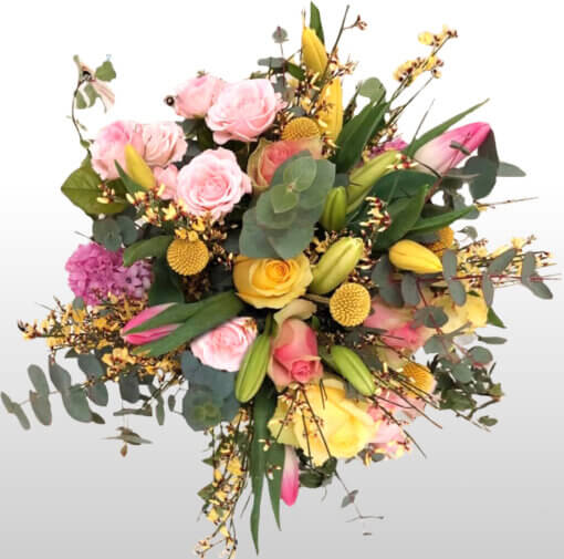 Consegna domicilio fiori piante a Milano Fiori misti rosa e giallo