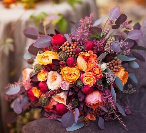 Bouquet di fiori freschi di stagione - Autunno
