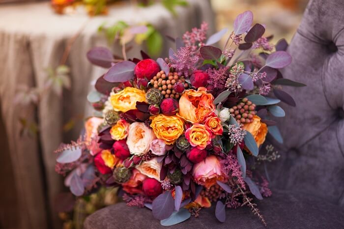 Bouquet di fiori freschi di stagione - Autunno