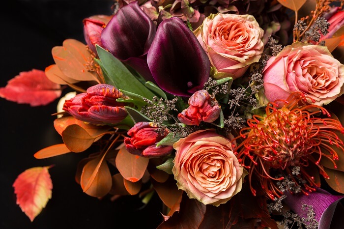 Bouquet di fiori freschi di stagione - Autunno