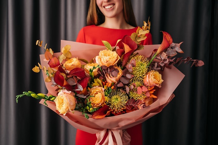 Bouquet di stagione - Fiori dell'autunno consegniamo a domicilio