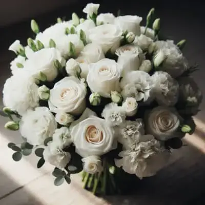 Total white bouquet