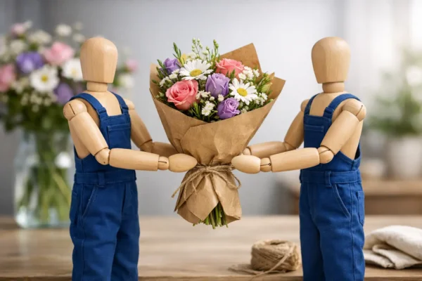 Fiori senza plastica, un regalo che vale di più